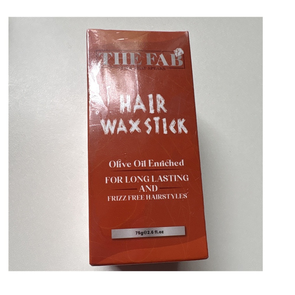 THE FAB Hair Wax Stick 2.6 fl oz Anti-Frizz Frizz Free Olive‎ & Castor Oil
